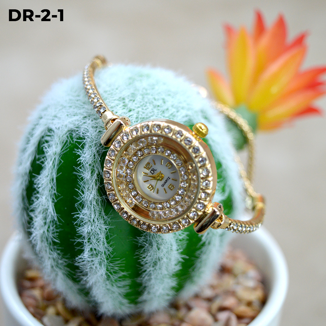 DR-2 RELOJ PULSERA TIPO JOYA EN ESTUCHE