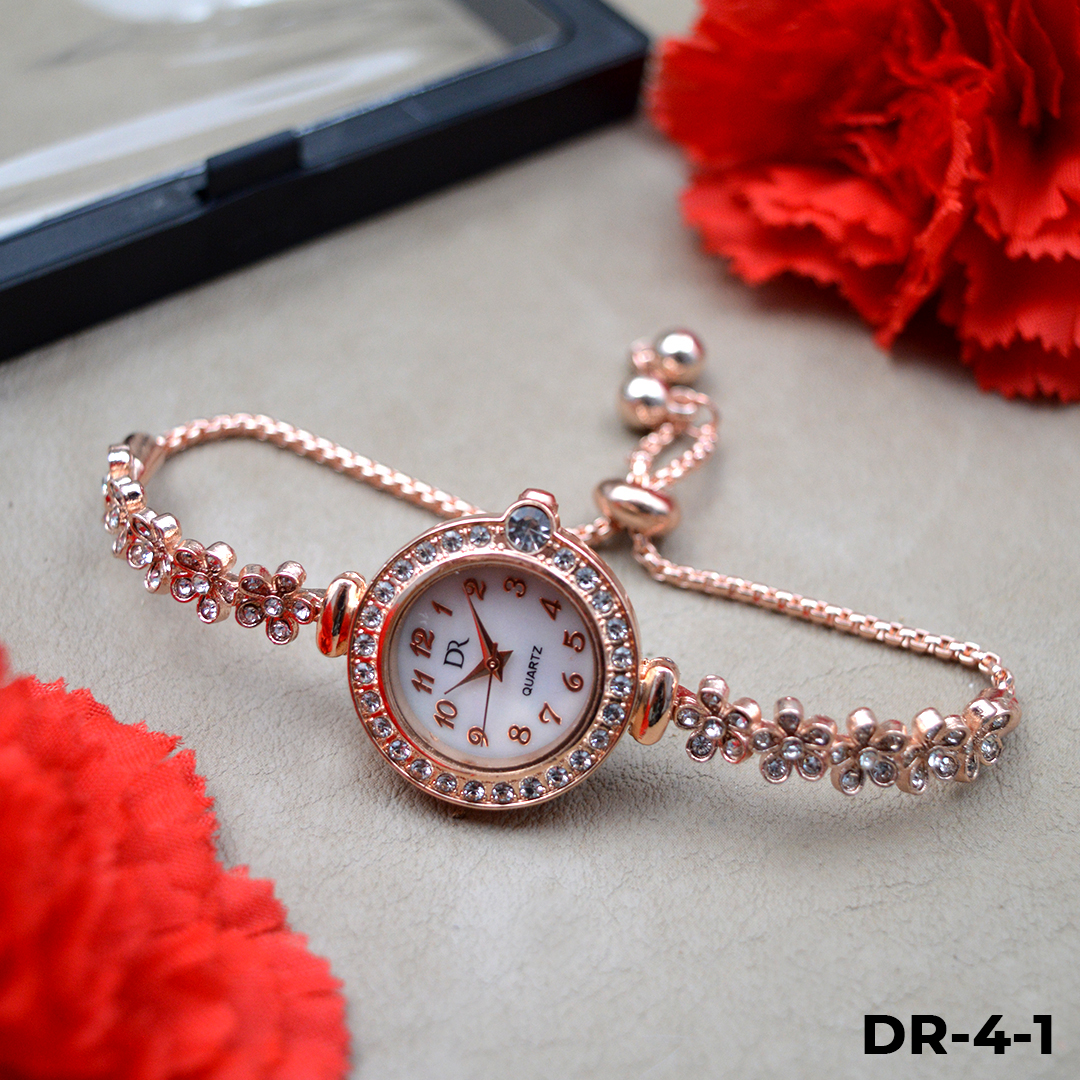 DR-4 RELOJ  PULSERA TIPO JOYA EN ESTUC