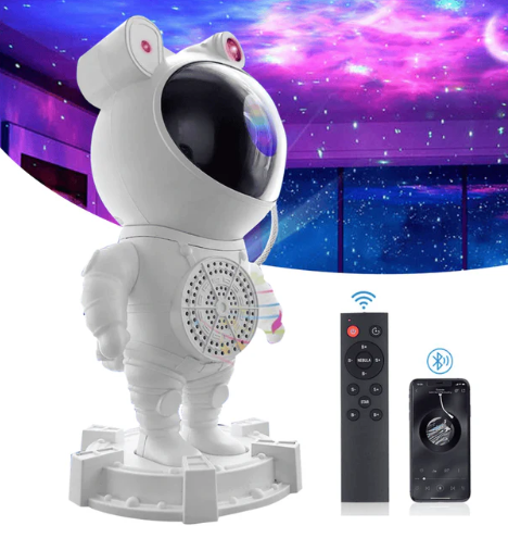 Astronauta Con Base Luz RGB+Parlante Bt