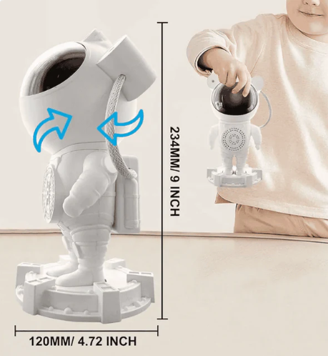 Miniatura 4 de Astronauta Con Base Luz RGB+Parlante Bt