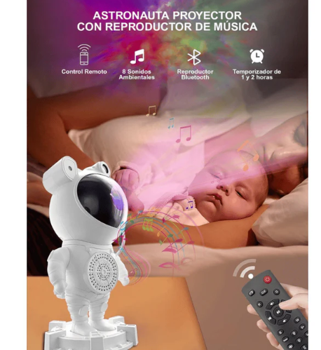 Miniatura 3 de Astronauta Con Base Luz RGB+Parlante Bt