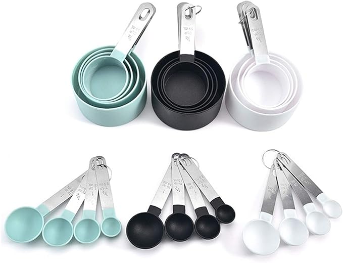 Set De 4 Cucharas Y 4 Tazas Medidoras