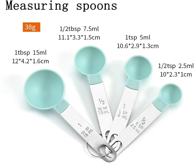 Miniatura 2 de Set De 4 Cucharas Y 4 Tazas Medidoras