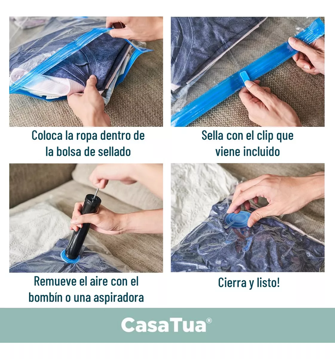 Miniatura 5 de Bolsas Ahorradora De Espacio X 5 Empaque