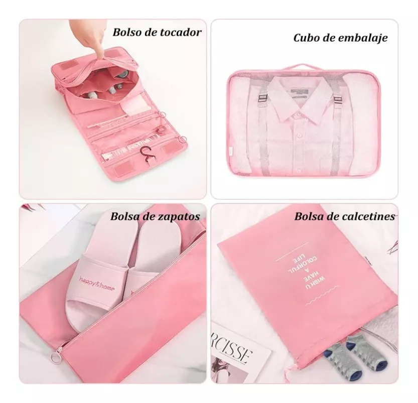 Miniatura 3 de KIT VIAJERO Organizador De Ropa 7 piezas