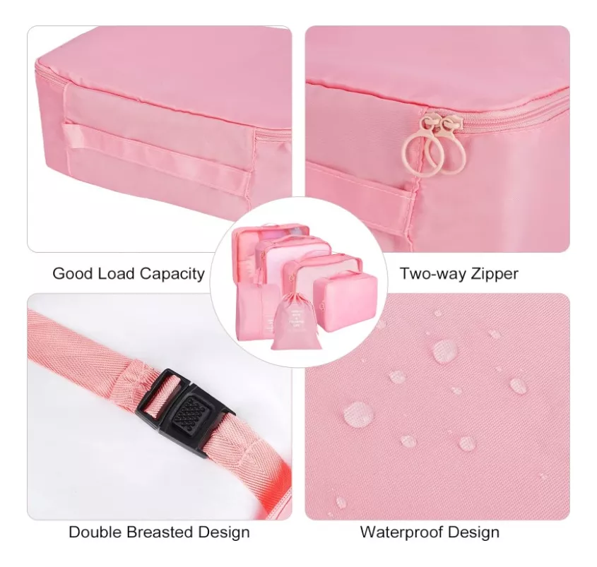 Miniatura 2 de KIT VIAJERO Organizador De Ropa 7 piezas