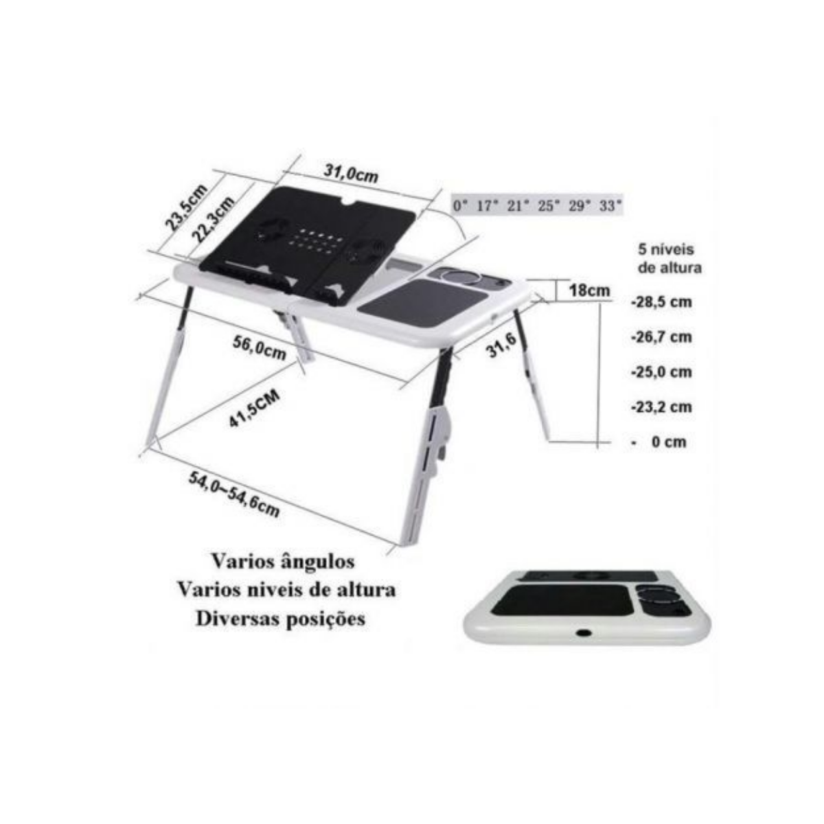 Mesa refrigerante portatil