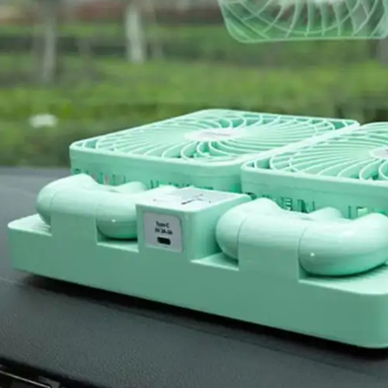 Miniatura 2 de VENTILADOR CON CARGA SOLAR DOBLE