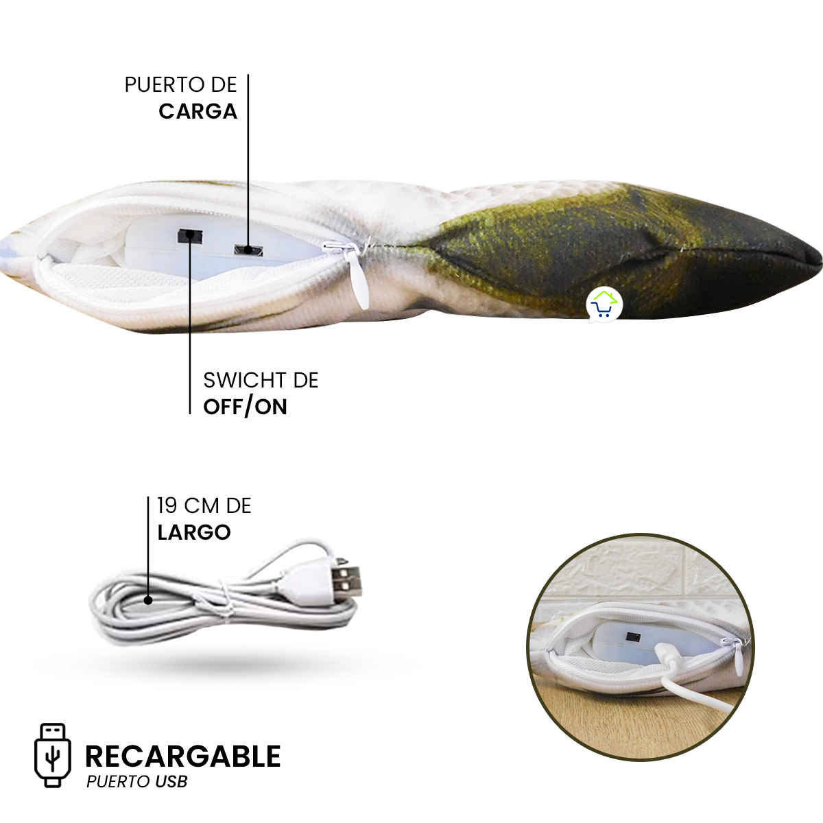 Miniatura 5 de Juguete Pez Saltarin Electronico JUPE01