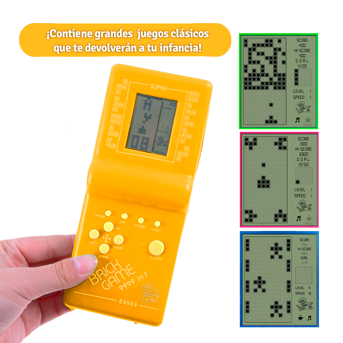 Vista 4 de Mini Consola Portatil Atari +10 E9999 - color: azul