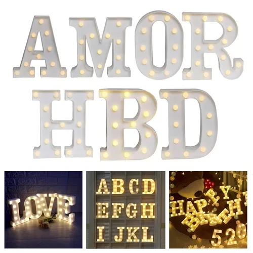 Miniatura 4 de Letras Luz Led Lampara Decorativas
