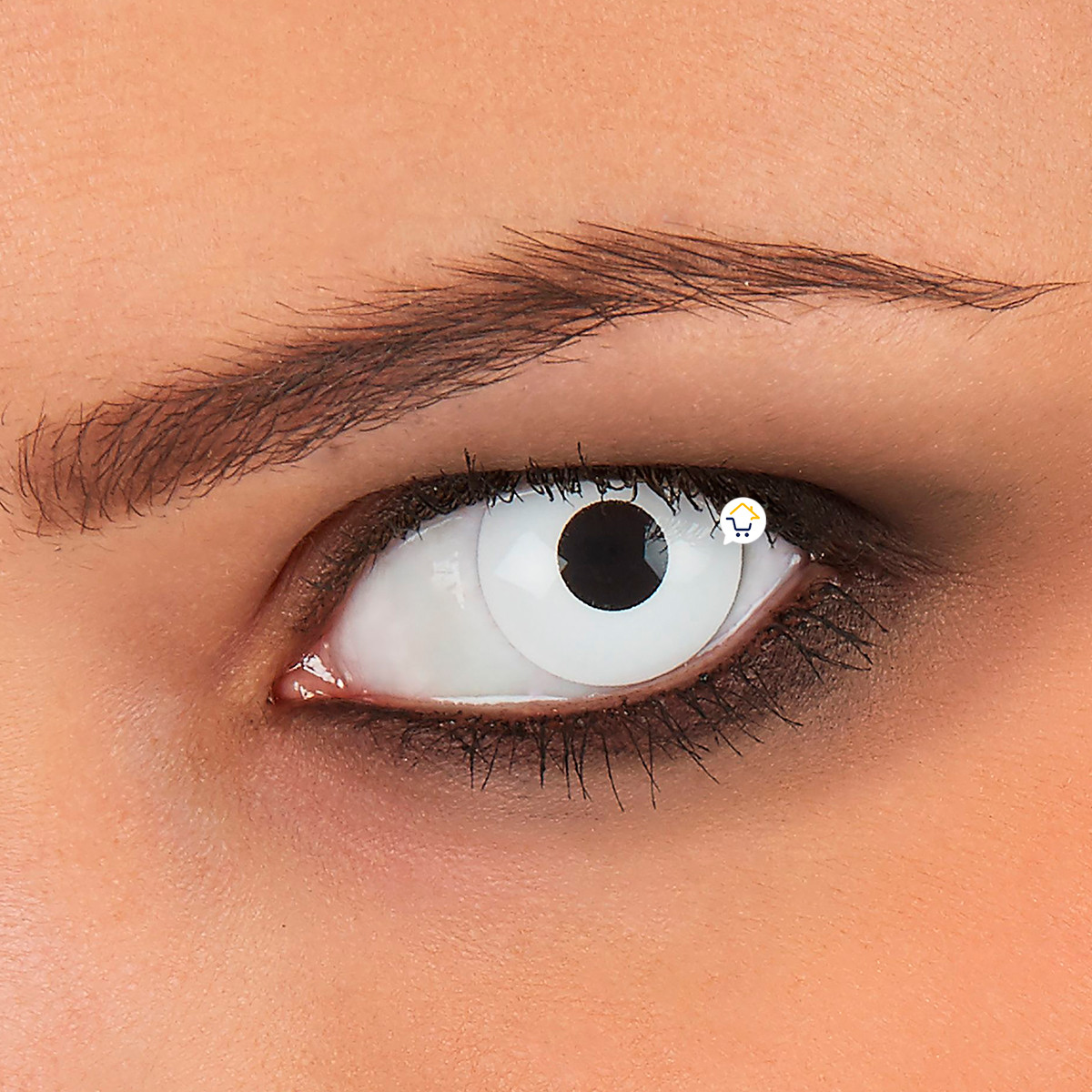 Vista 4 de Lentes De Contacto Cosplay LENC - color: blanco