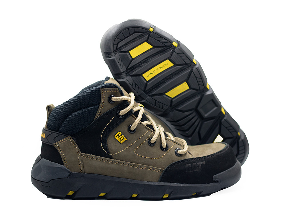 Botas Caterpillar 019 Beige Con Negro CP