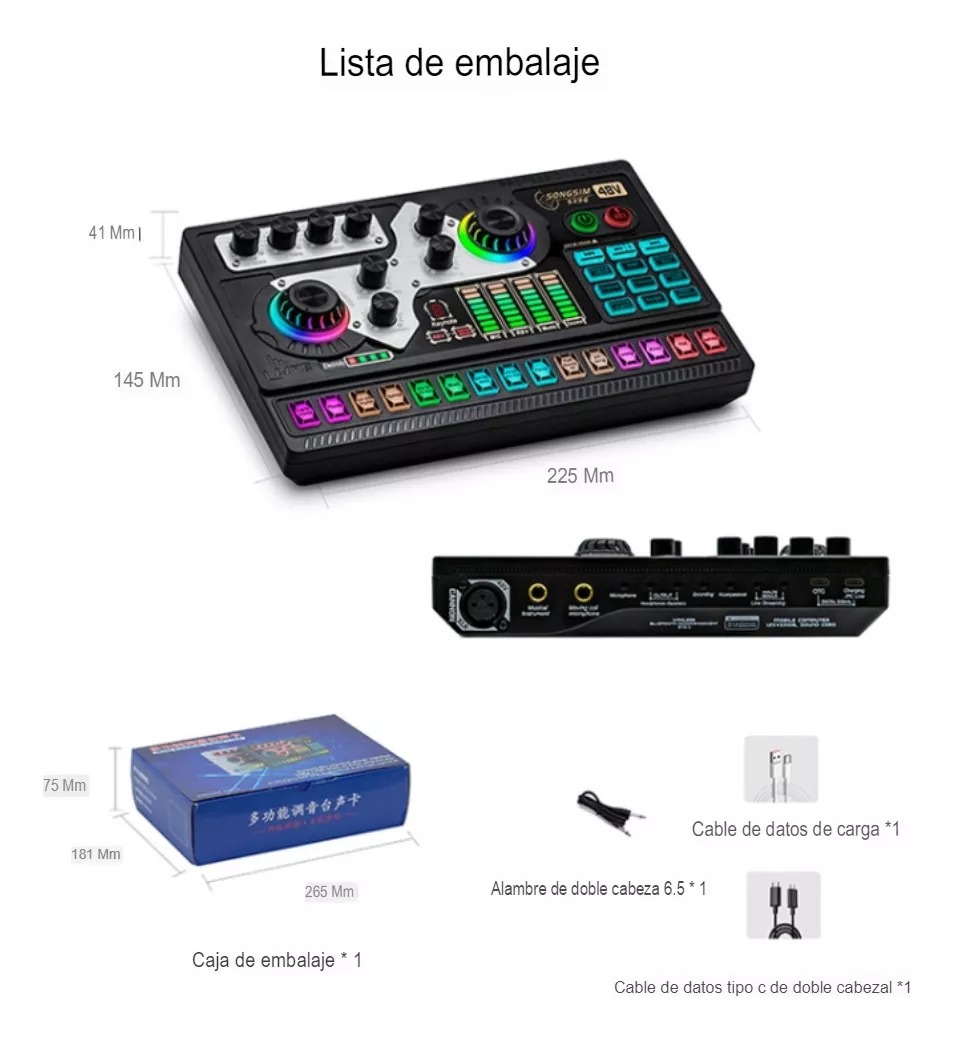 Miniatura 2 de TARJETA DE SONIDO MEZCLADOR X5