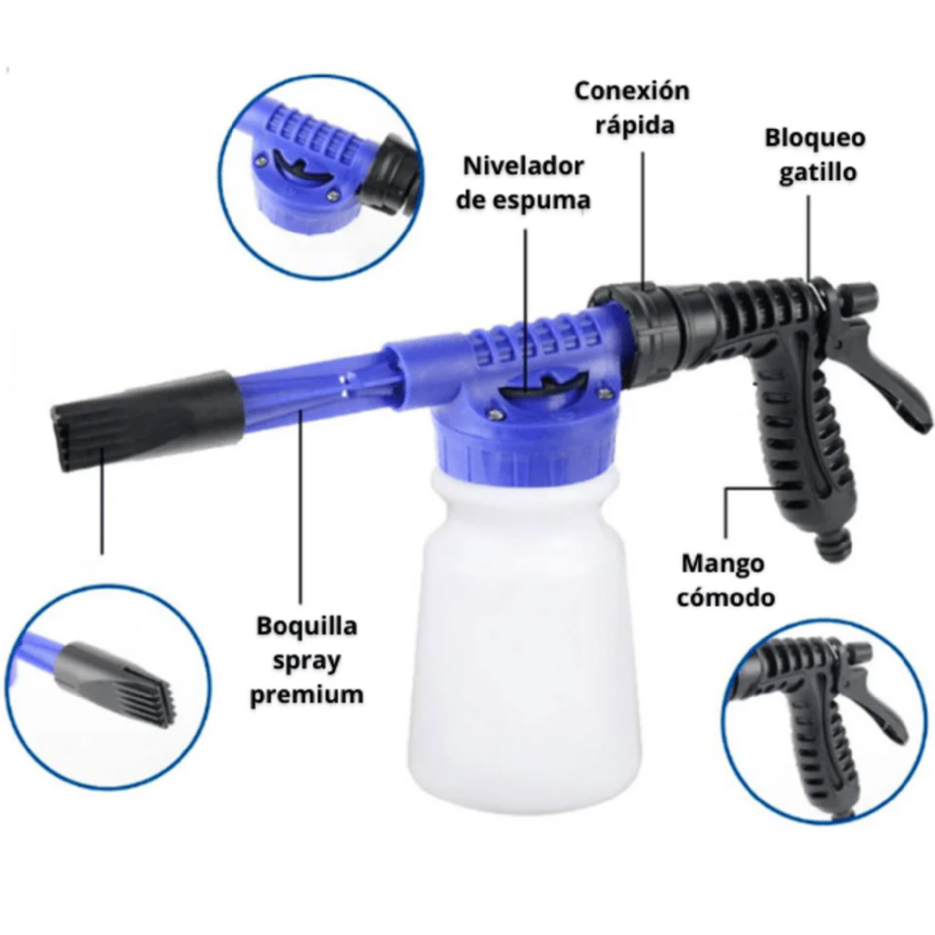 Miniatura 1 de Pistola Presión Espuma Lavado Auto Carro