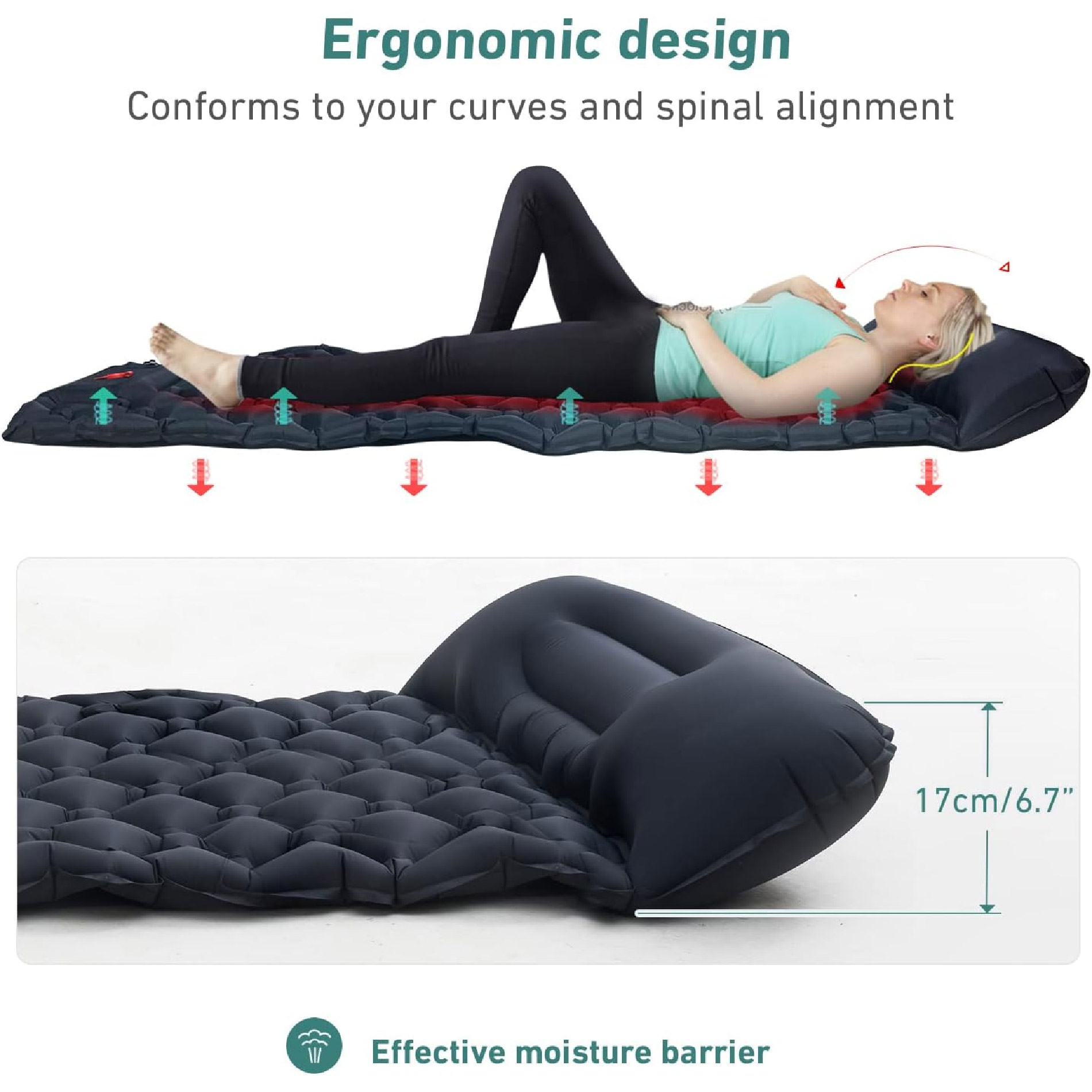 Miniatura 3 de Colchoneta Camping Autoinflable Ligera