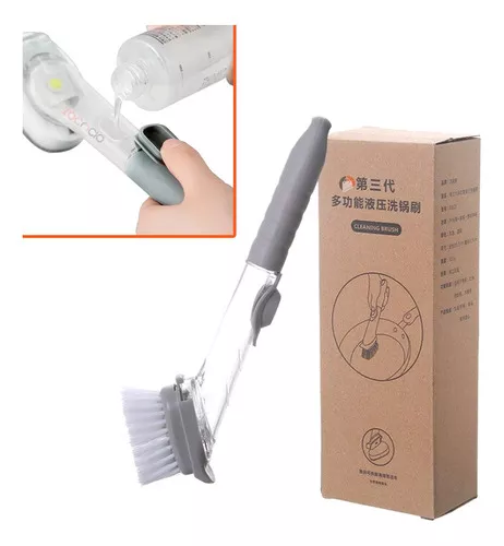 Cepillo Dispensador Jabón 2 En 1