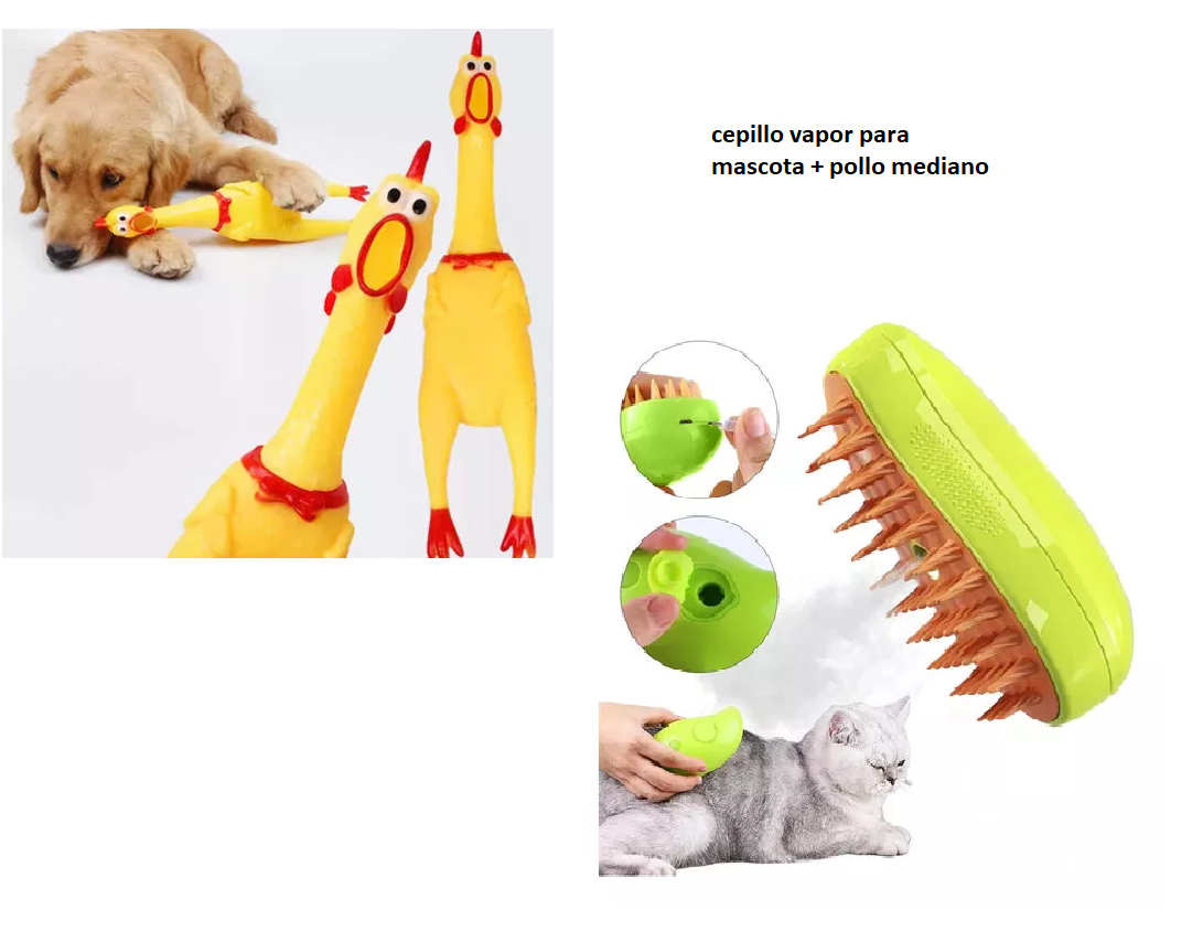 Miniatura 5 de Cepillo Vapor Mascotas + Pollo Chillon
