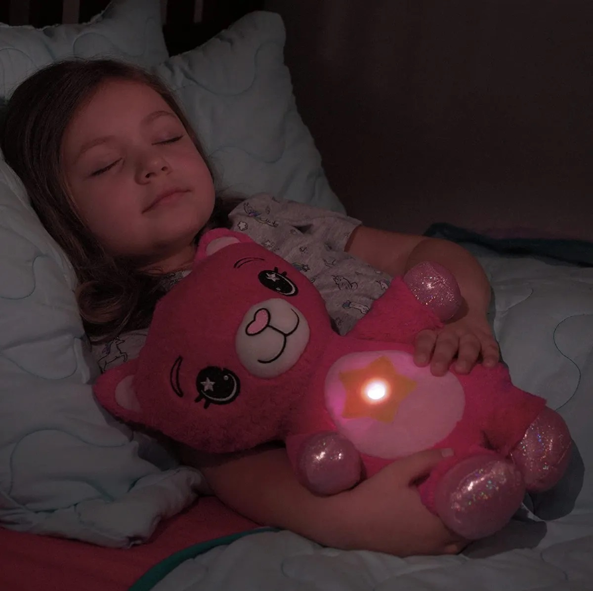 Vista 10 de Peluche Star Belly Dream Lites Luz Noctu - COLOR: Lila