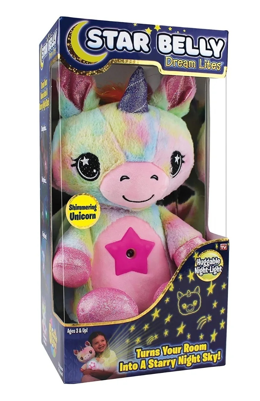 Vista 6 de Peluche Star Belly Dream Lites Luz Noctu - COLOR: Lila