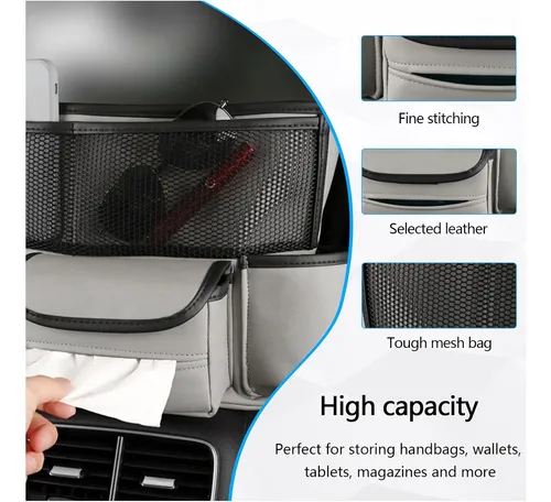 Bolsa organizadora soporte silla auto