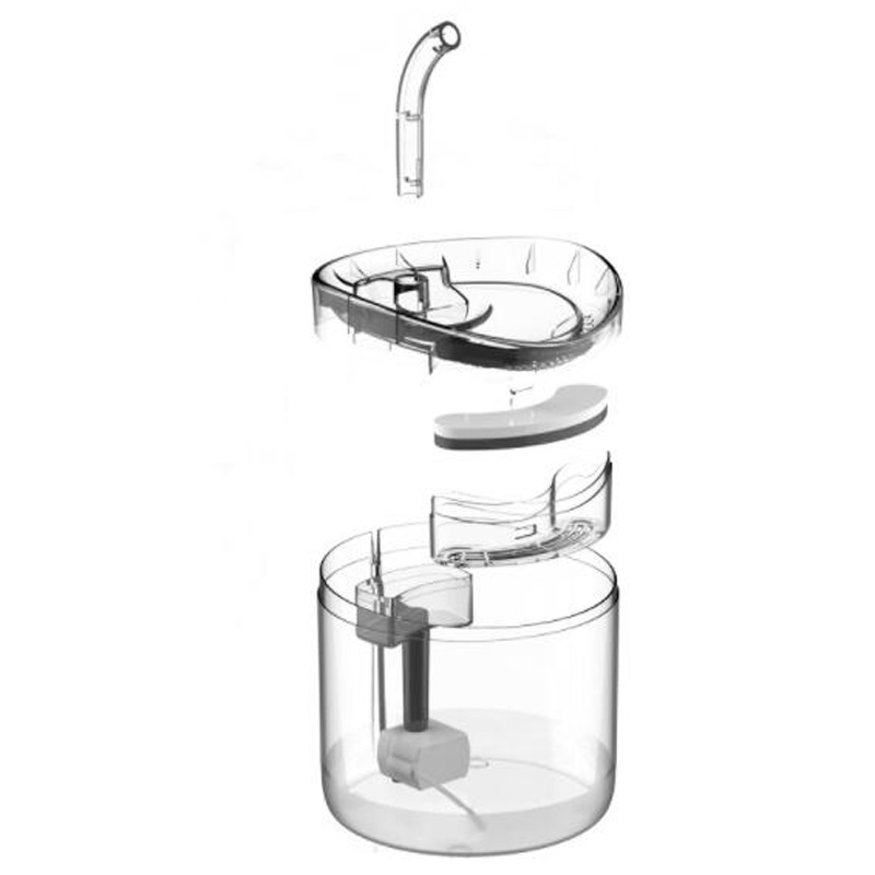 Miniatura 2 de Bebedero fuente para mascotas filtro 2L