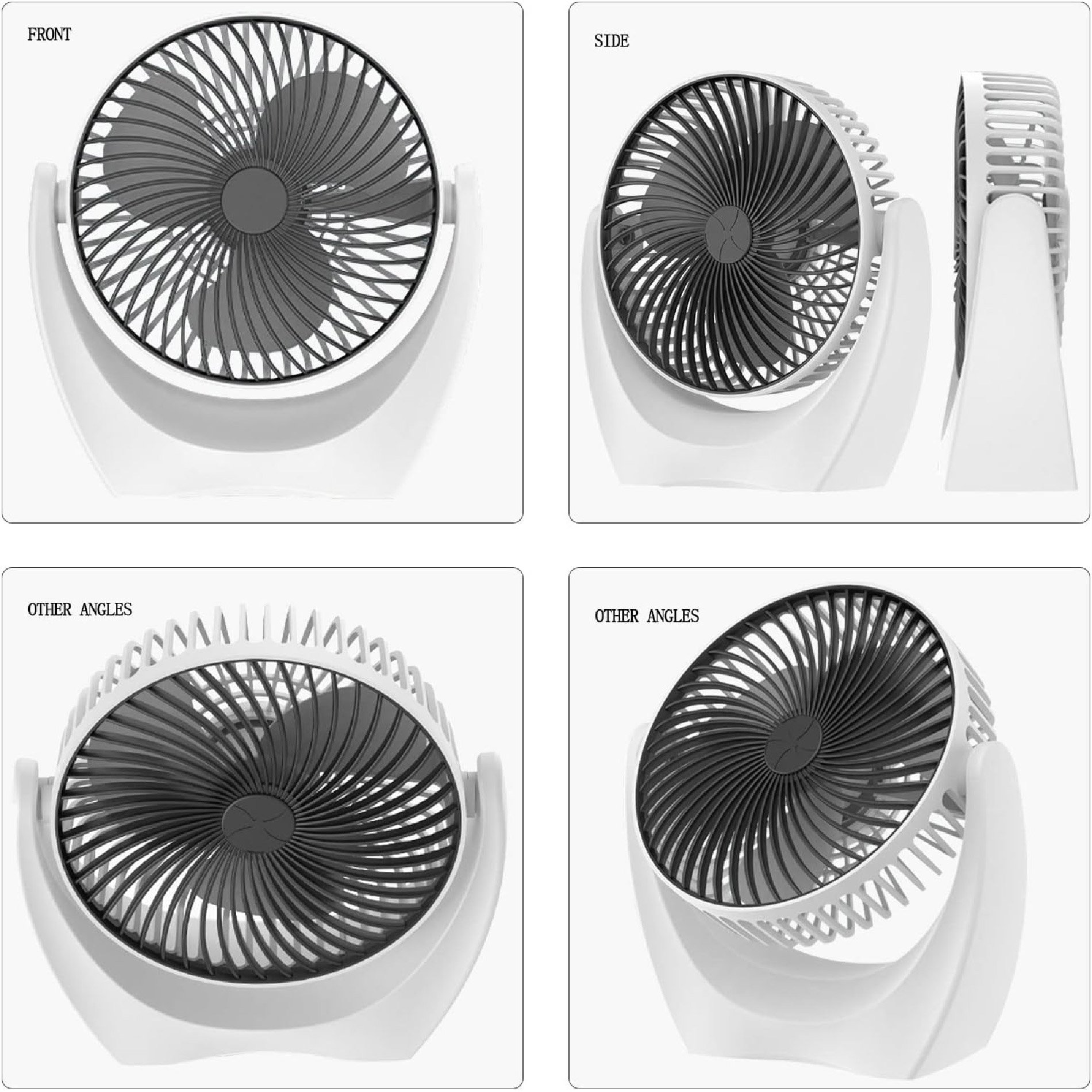 Miniatura 4 de Ventilador Recargable 3 Velocidades USB