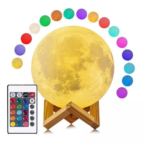Miniatura 2 de Lampara Luna 13 Cm + Control