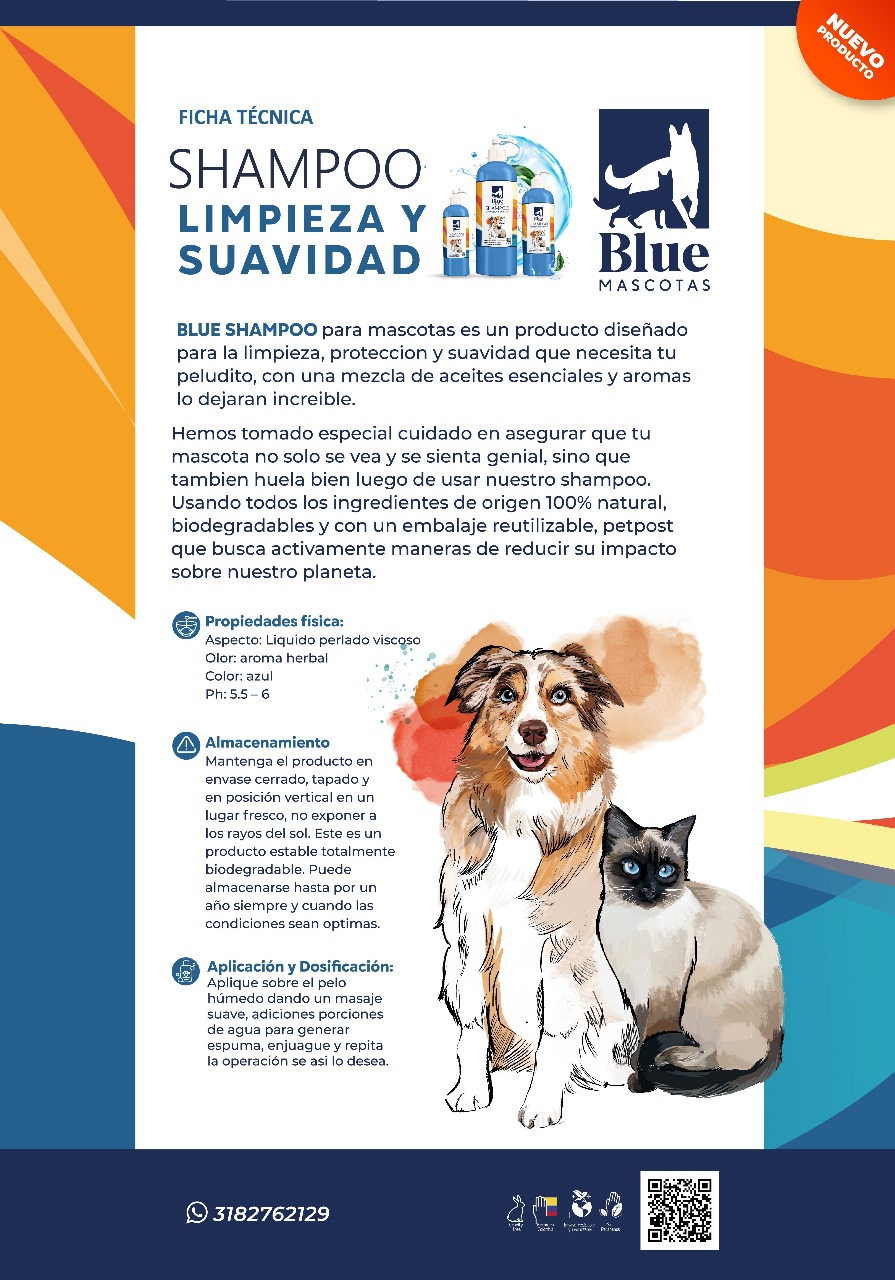 Shampoo Blue Perros 500 ml 5