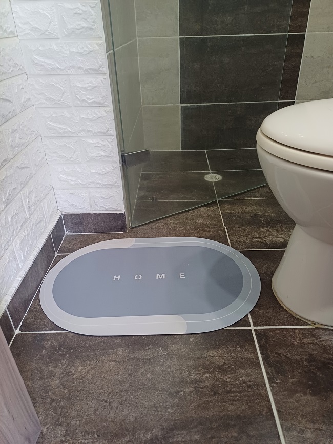 Miniatura 3 de TAPETE ABSORBENTE OVALADO 60X40CM GRIS