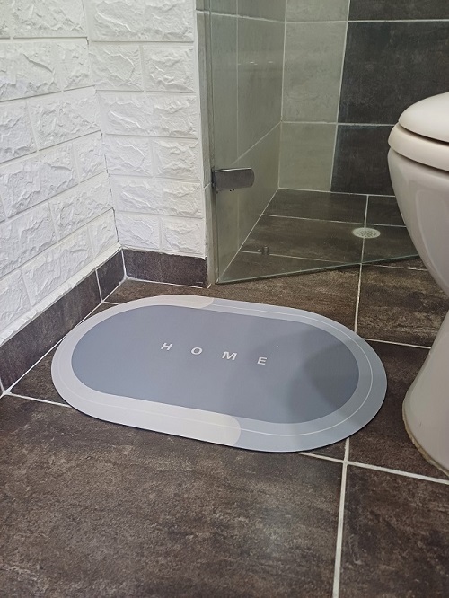 Miniatura 4 de TAPETE ABSORBENTE OVALADO 60X40CM GRIS