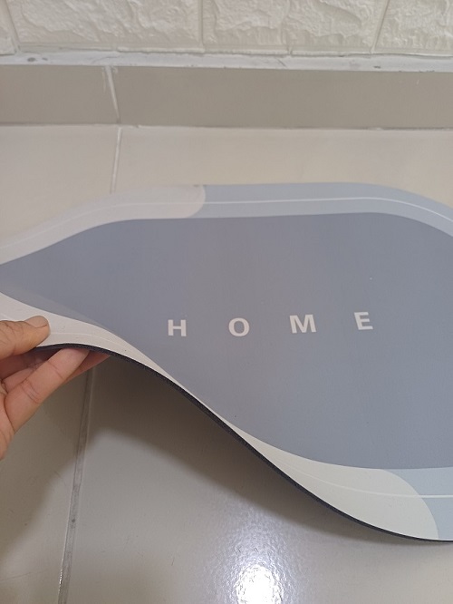 Miniatura 5 de TAPETE ABSORBENTE OVALADO 60X40CM GRIS