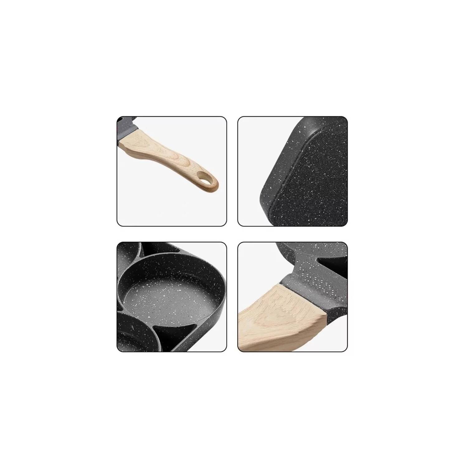 Miniatura 5 de Sarten 4 Puestos Antiadherente