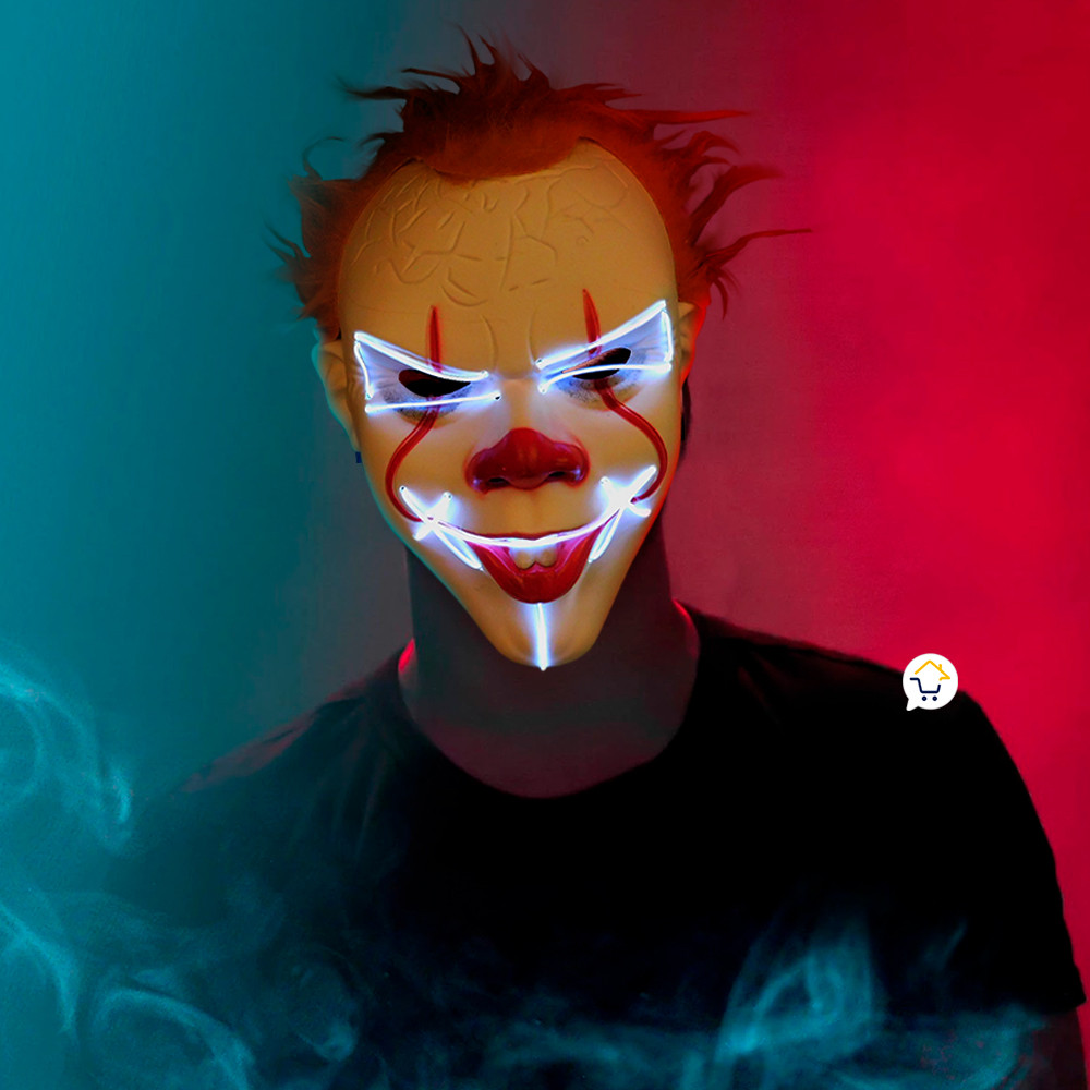 Miniatura 6 de Mascara IT Luz Neon Halloween OF301