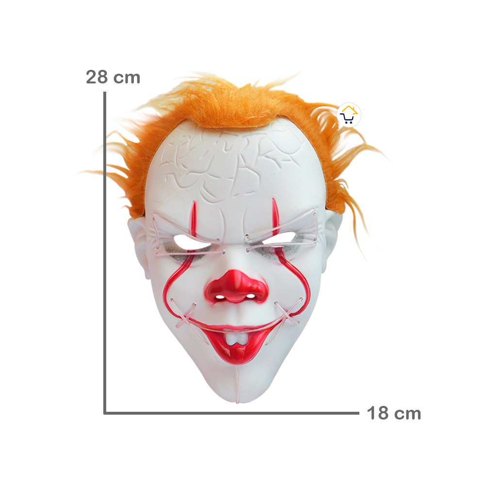 Miniatura 2 de Mascara IT Luz Neon Halloween OF301