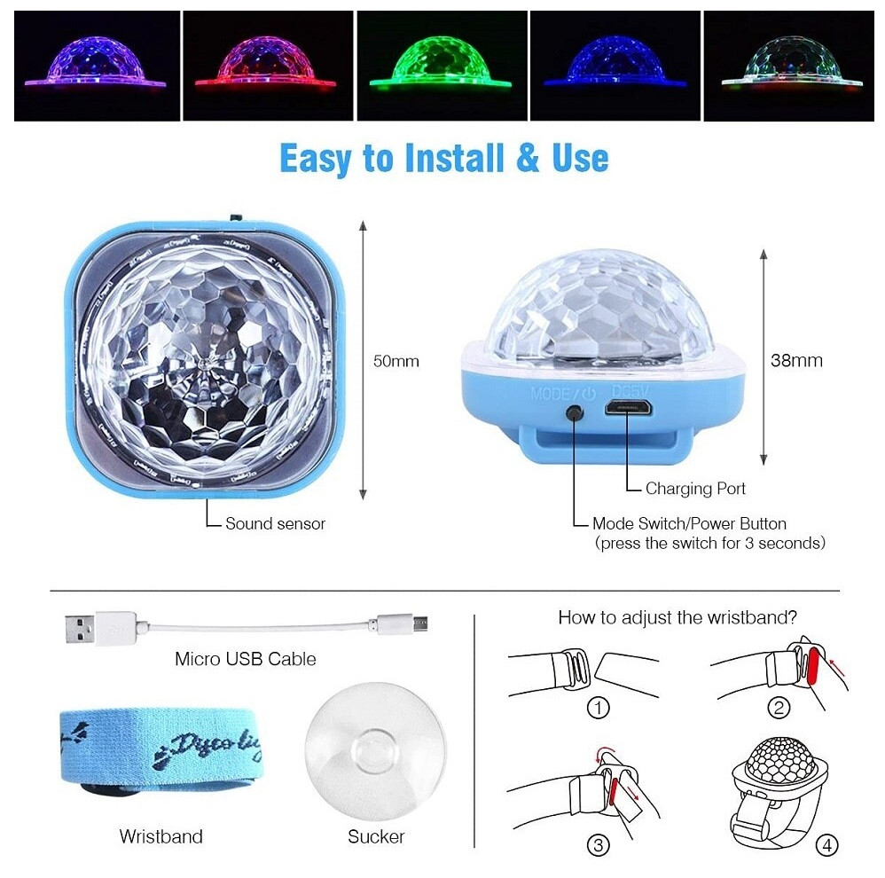 Miniatura 4 de Pulsera luz LED nocturna niños brazalete