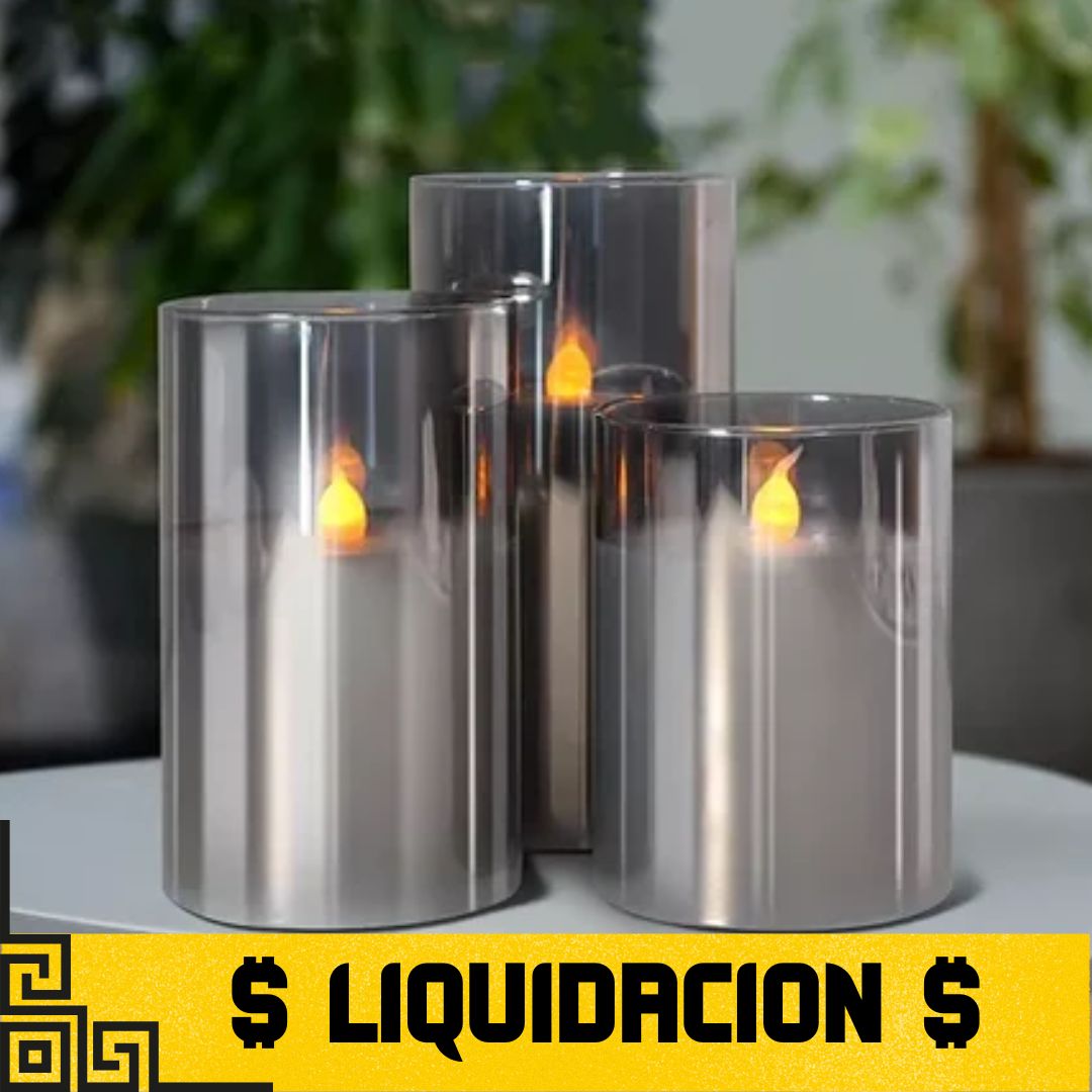 Set de Velas SIN FUEGO - LED x3 DP