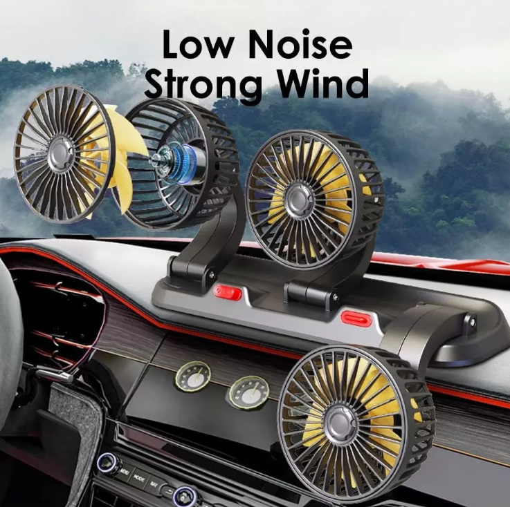 Miniatura 3 de Ventilador Para Auto De 3 Cabezas