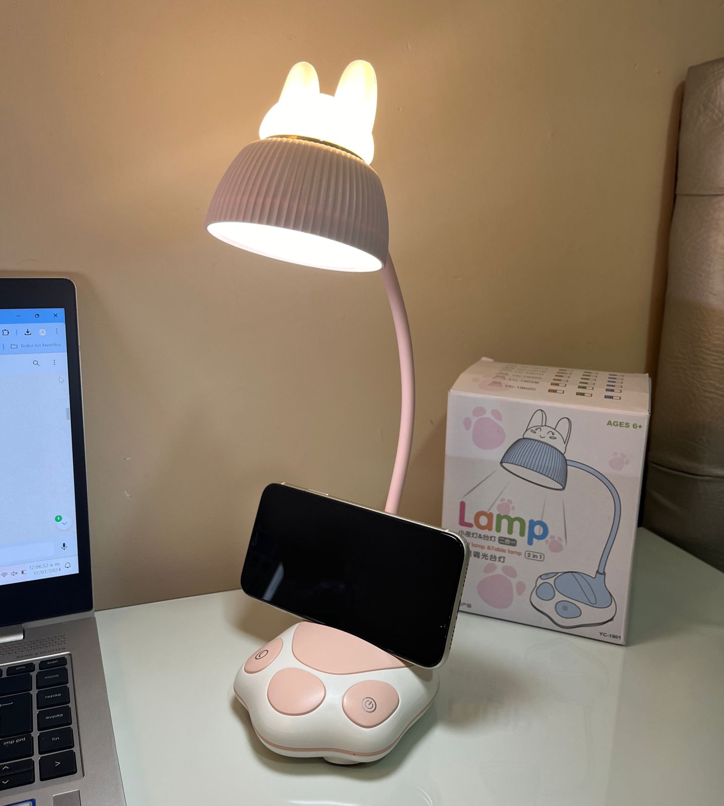 Miniatura 2 de Lampara de escritorio huella de gato