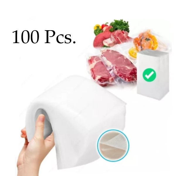 100 Bolsas Para Sellar Al Vacio 17x25