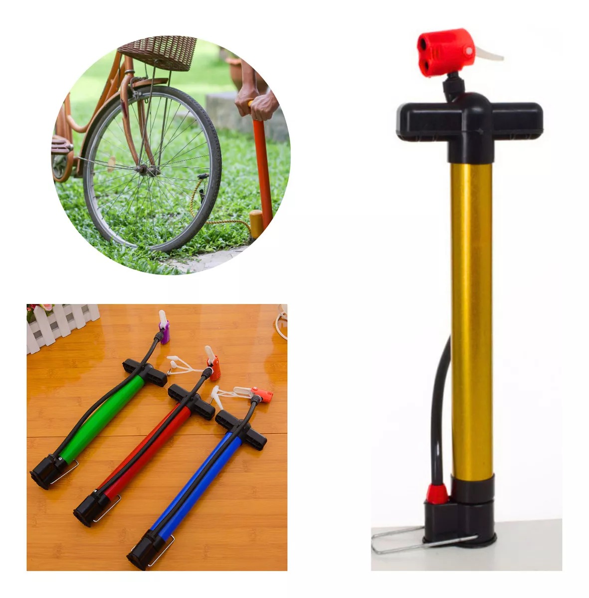 Miniatura 5 de Bomba De Suelo Para Bicicleta