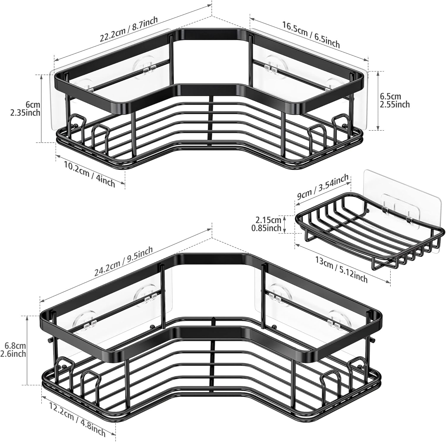 Miniatura 2 de Esquinero ducha organizador objetos