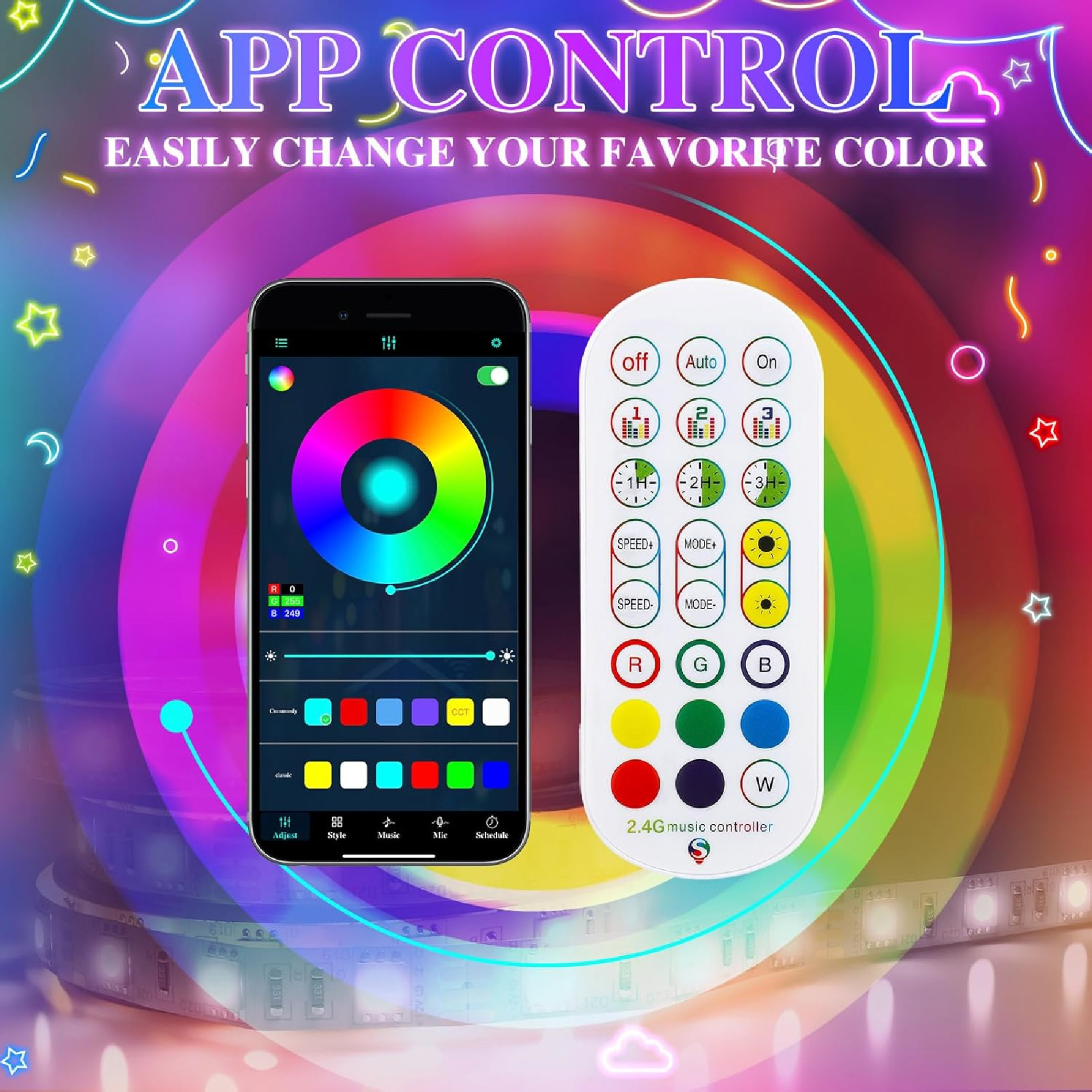 Miniatura 3 de Lampara Led 3d Decorativa De Nube Rgb