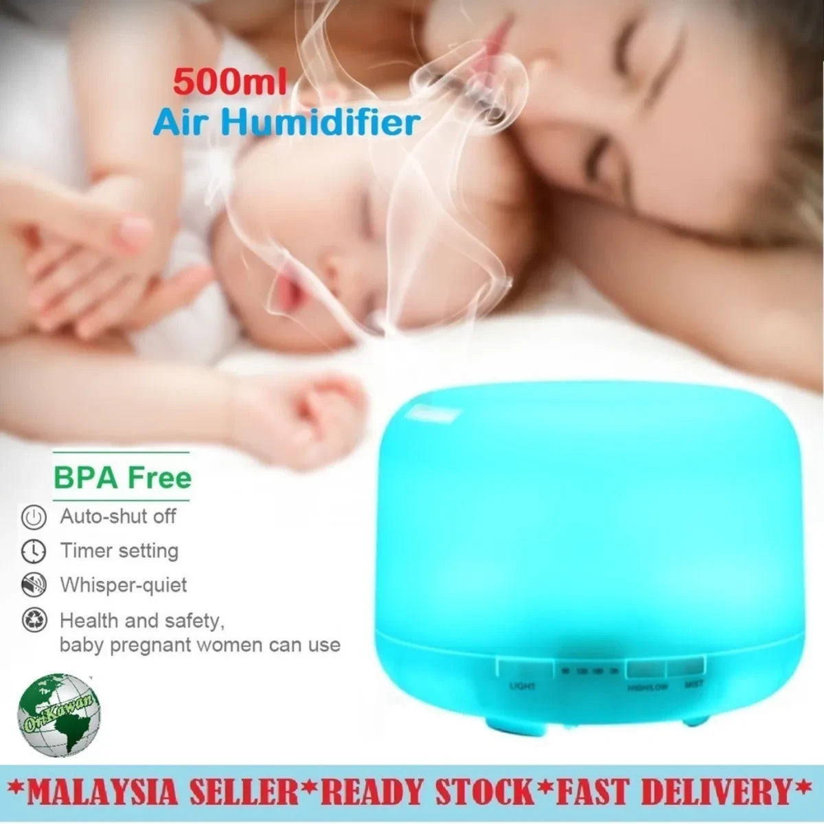 Miniatura 2 de Difusor De Aromas Masmelo 500 ml