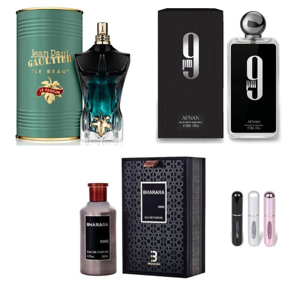 LEBEAULEPARFUMLATA+BHARARACOFRE+9PM+3PER