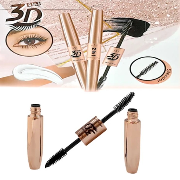 2x1 Rimel, mascara de Pestañas 3D Negra