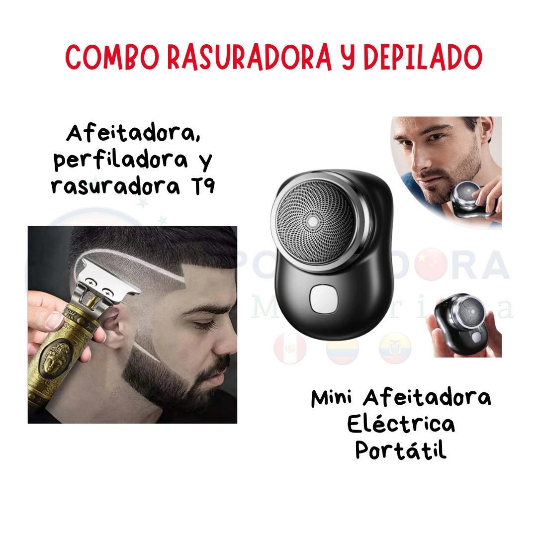 Combo rasuradora y depilado