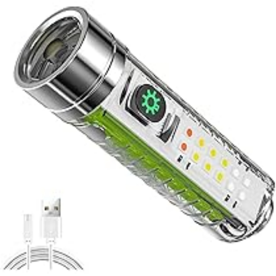 Mini Linterna Led Zoom Recargable USB