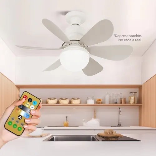 VENTILADOR CON FOCO LED ASPAS