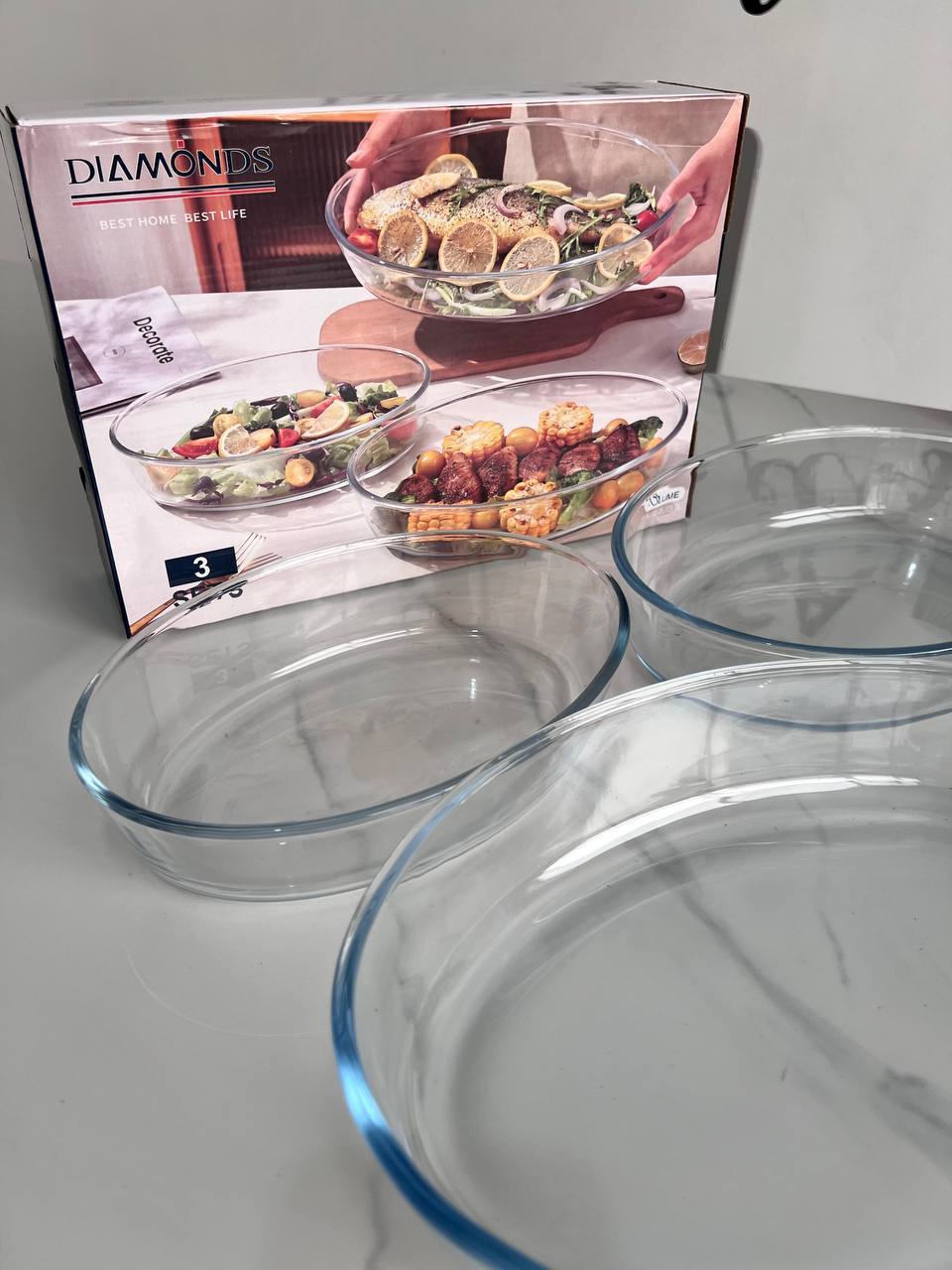 SET 3 BOWLS REDONDOS